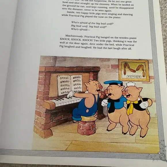 Walt Disney’s Silly Symphonies 1981 Hardcover Book w Dust Jacket Vintage - Picture 9 of 15